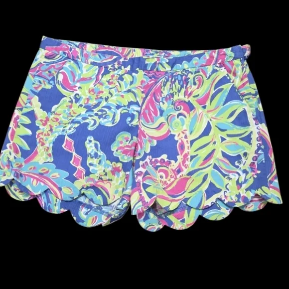 Lilly Pulitzer Magnolia Buttercup Shorts In Toucan Play Print, Size 4 - Picture 2 of 4
